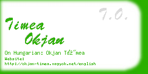 timea okjan business card